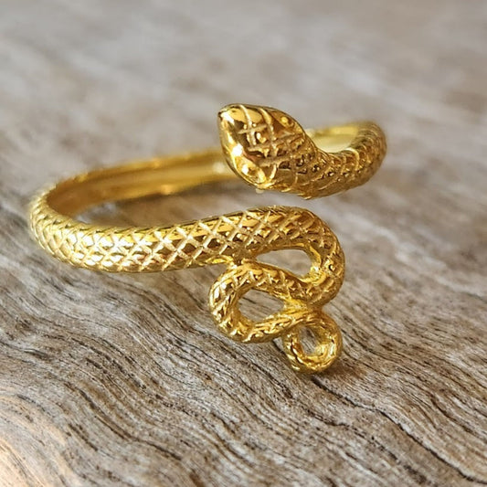 GOLDEN LIFE - ADJUSTABLE VERMEIL 925 RING - Premium Rings from www.beachboho.com.au - Just $45! Shop now at www.beachboho.com.au