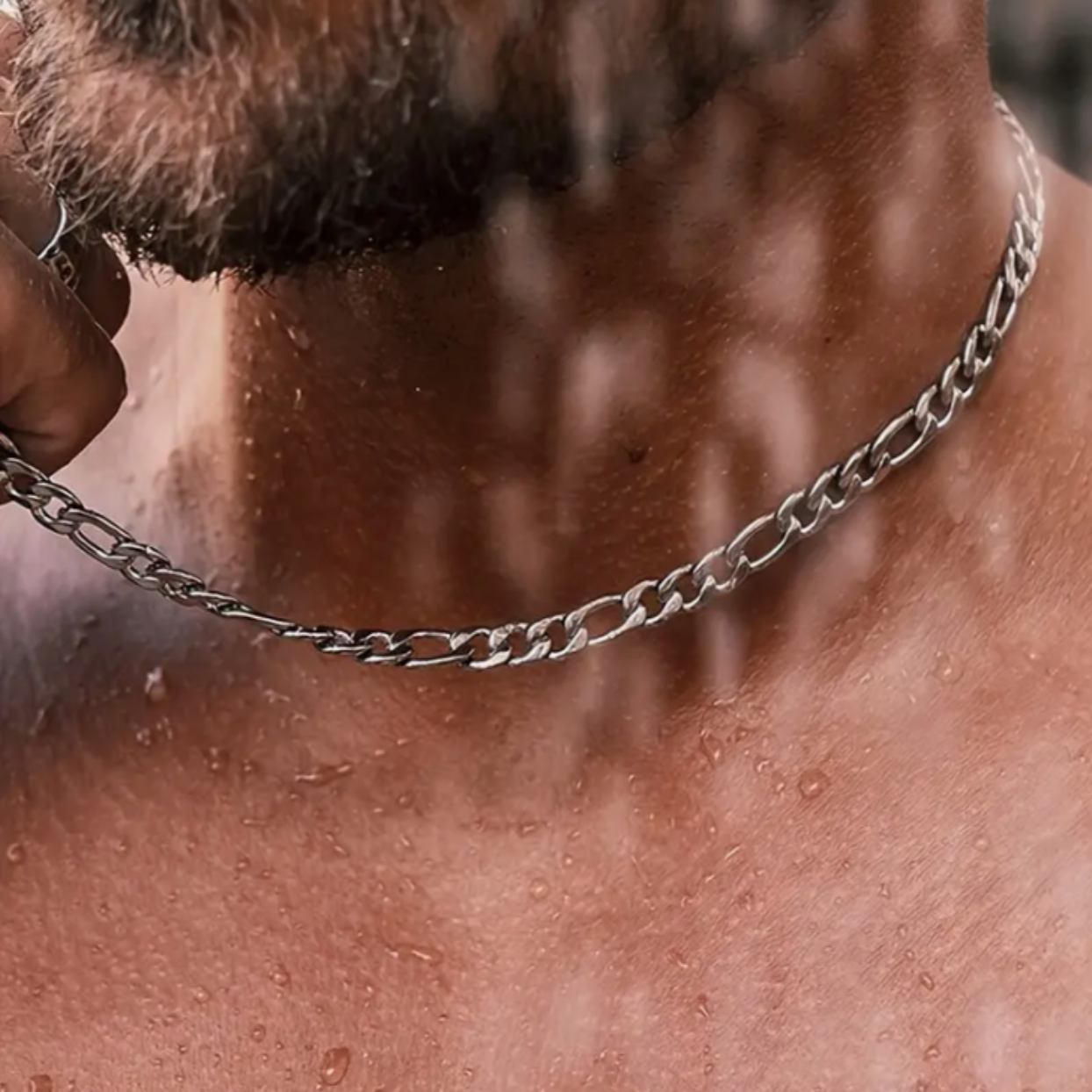 Jewellery Best Silver Necklace For Men FIGARO SILVER MEN'S