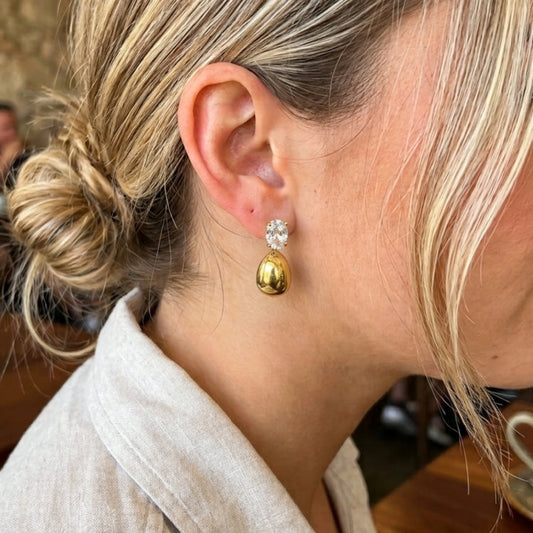 Abundance Suns - 18K Gold Waterproof Earrings