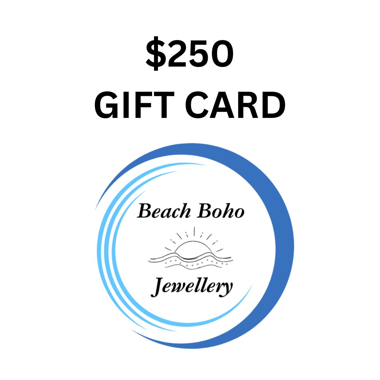 BEACH BOHO JEWELLERY GIFT CARDS