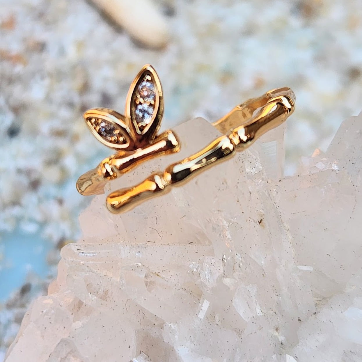 BAMBOO BUTTERFLY - WATERPROOF ADJUSTABLE RING - Premium Rings from www.beachboho.com.au - Just $25! Shop now at www.beachboho.com.au