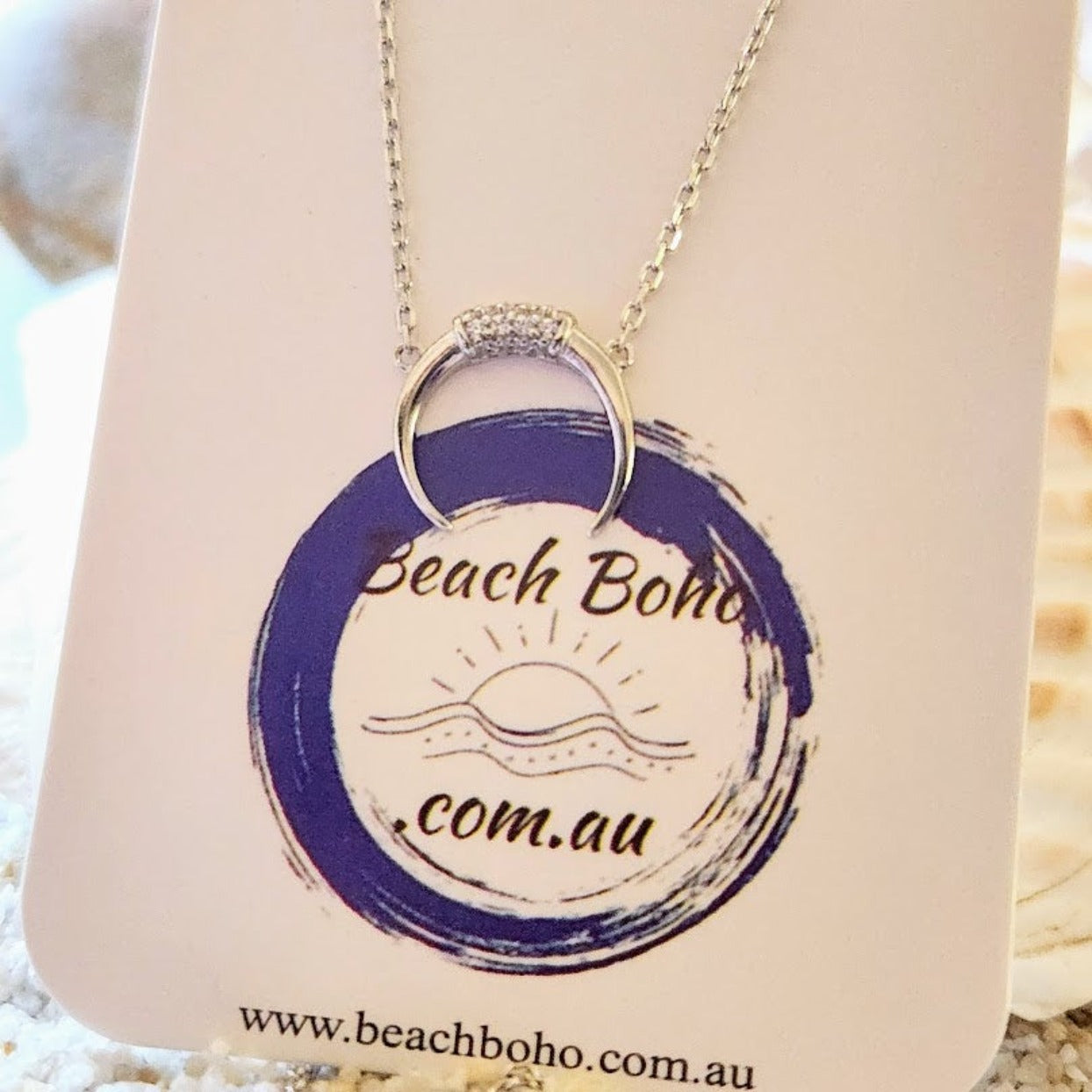 CRESCENT MOON & STARS - 925 NECKLACE - Premium necklaces from www.beachboho.com.au - Just $65! Shop now at www.beachboho.com.au