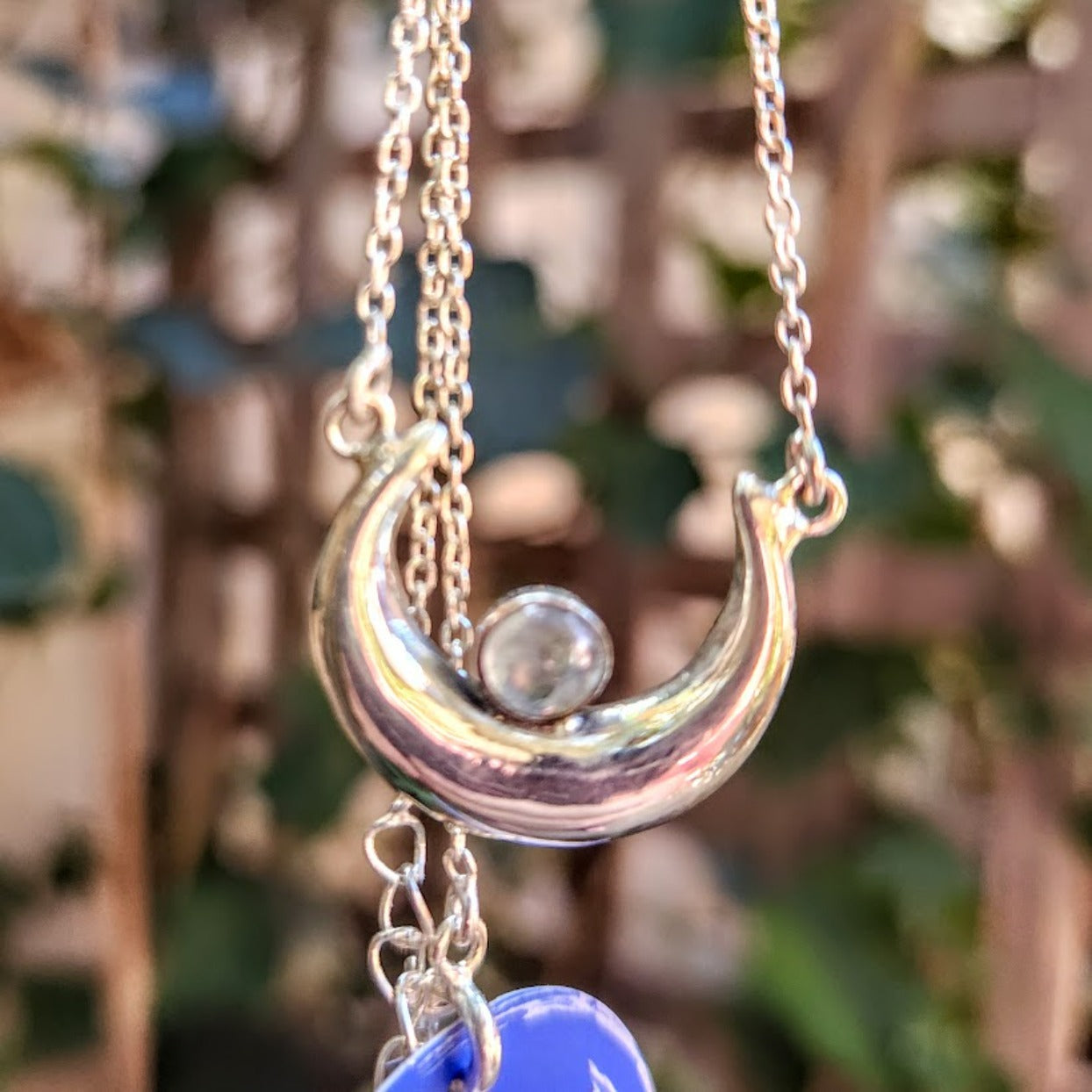 WAXING MOON - WICCAN MOON FOR NEW BEGINNINGS - MOONSTONE 925 NECKLACE - Premium necklaces from www.beachboho.com.au - Just $75! Shop now at www.beachboho.com.au