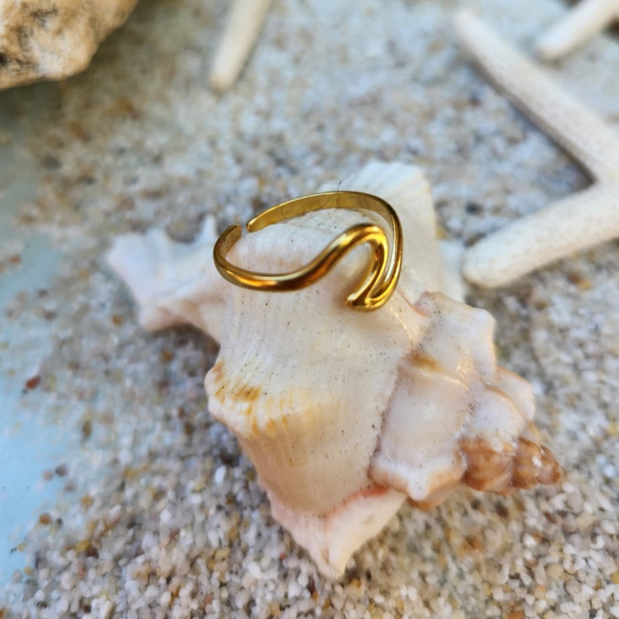 18K GOLD & SILVER WATERPROOF RINGS www.beachboho.com.au