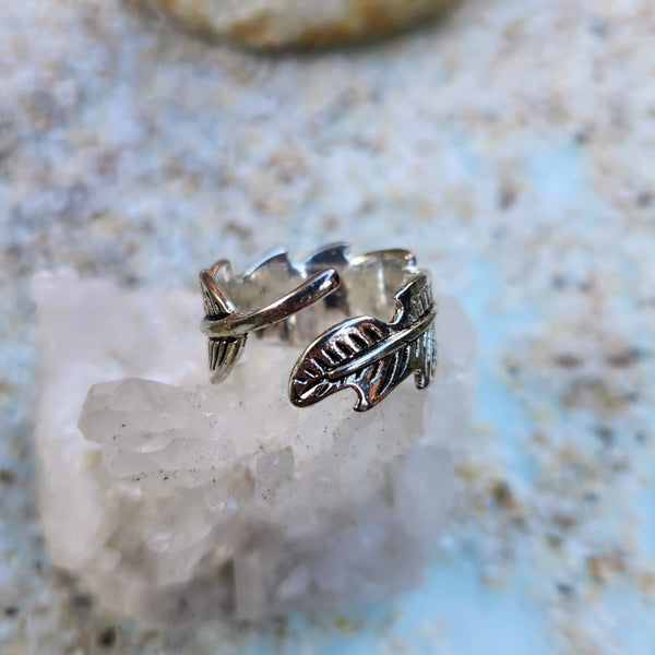 Boho Leaf 925 Silver Toe Ring