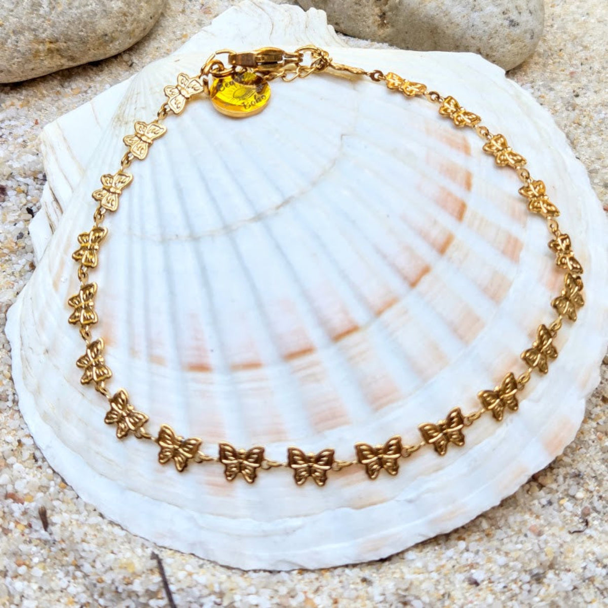 Butterfly Wings - Waterproof Silver or Gold Anklets
