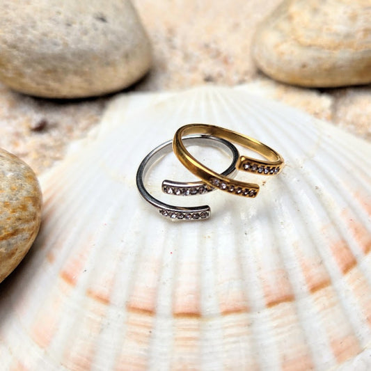 Stary Swirl - Gold Or Silver Waterproof Toe Rings