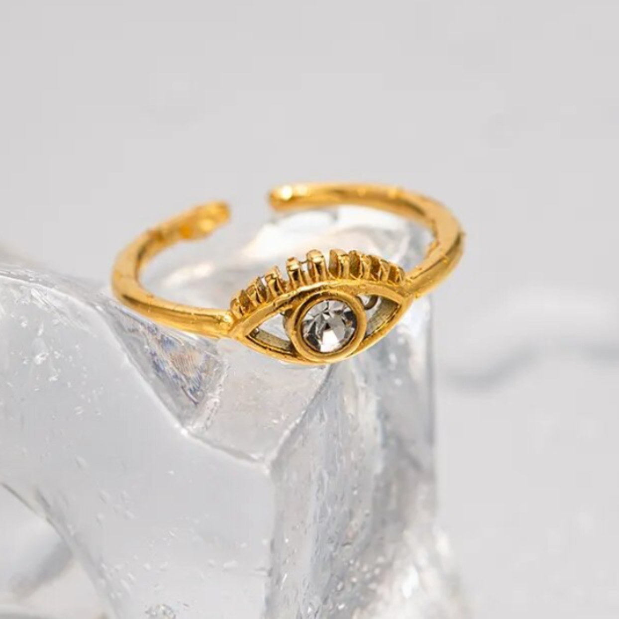 Evil eye online adjustable ring