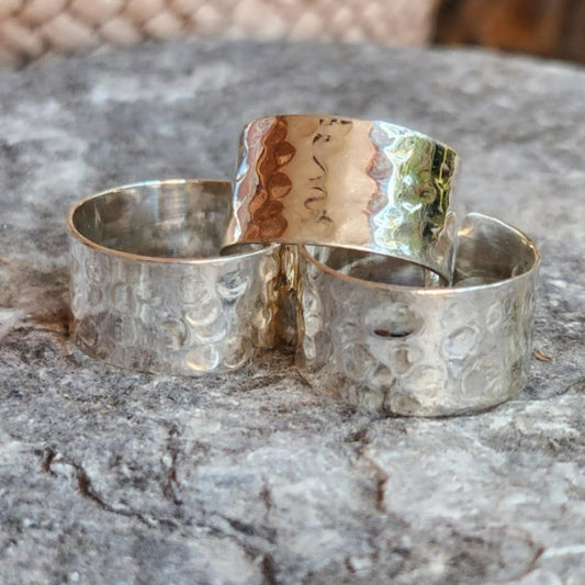 HAMMERED SILVER - 925 ADJUSTABLE RING - Premium Rings from www.beachboho,com.au - Just $50! Shop now at www.beachboho.com.au