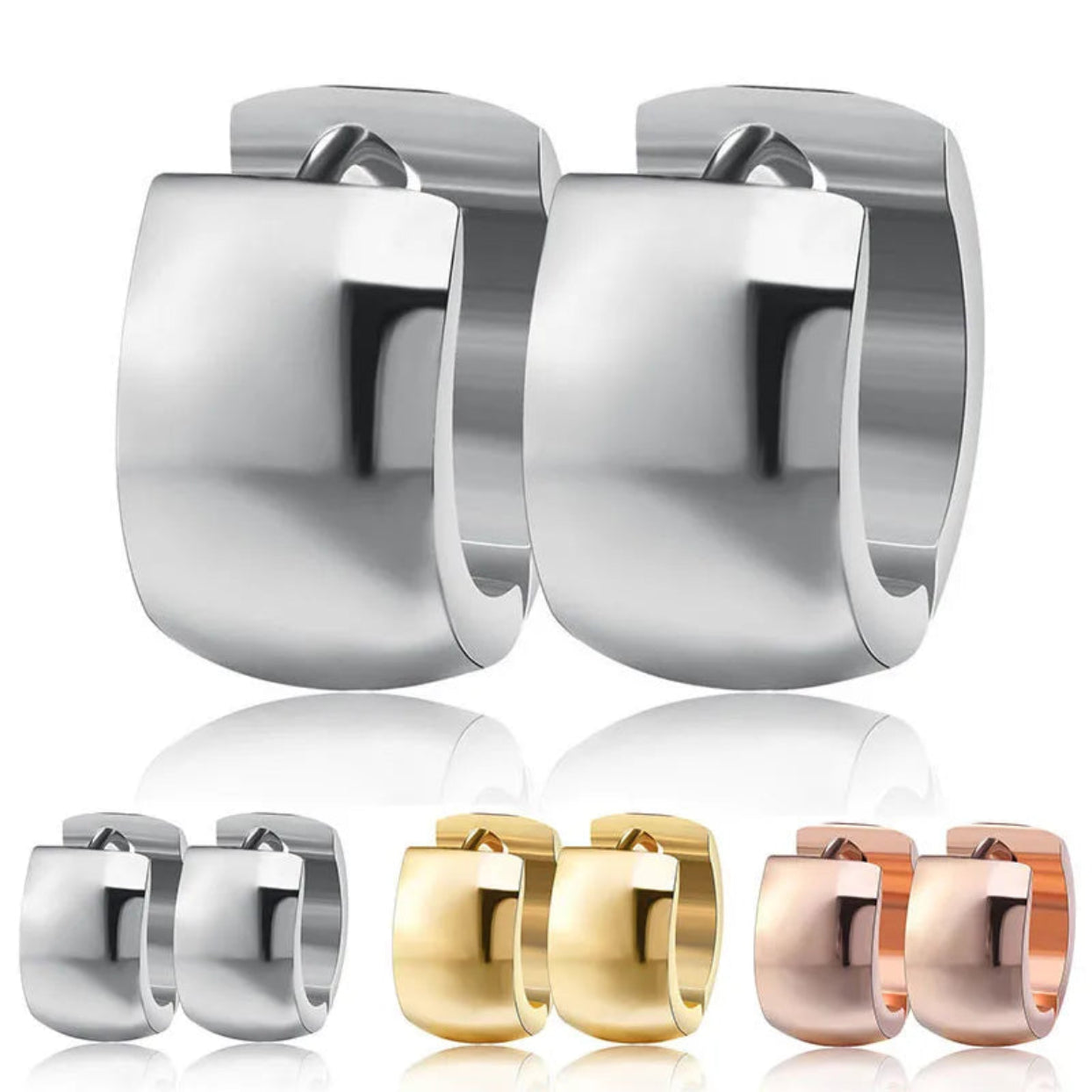 SWEET HUGS -  SILVER / GOLD / ROSE GOLD WATERPROOF EARRINGS