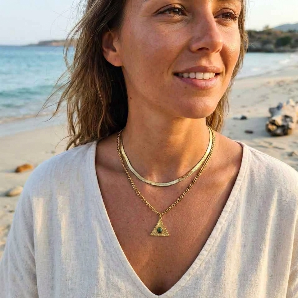 Miyai Layered Circle Necklace