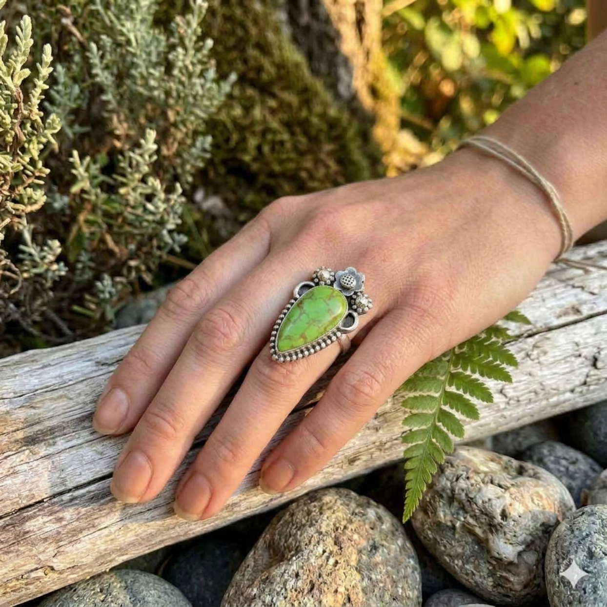 COPPER GREEN - TURQUOISE RING
