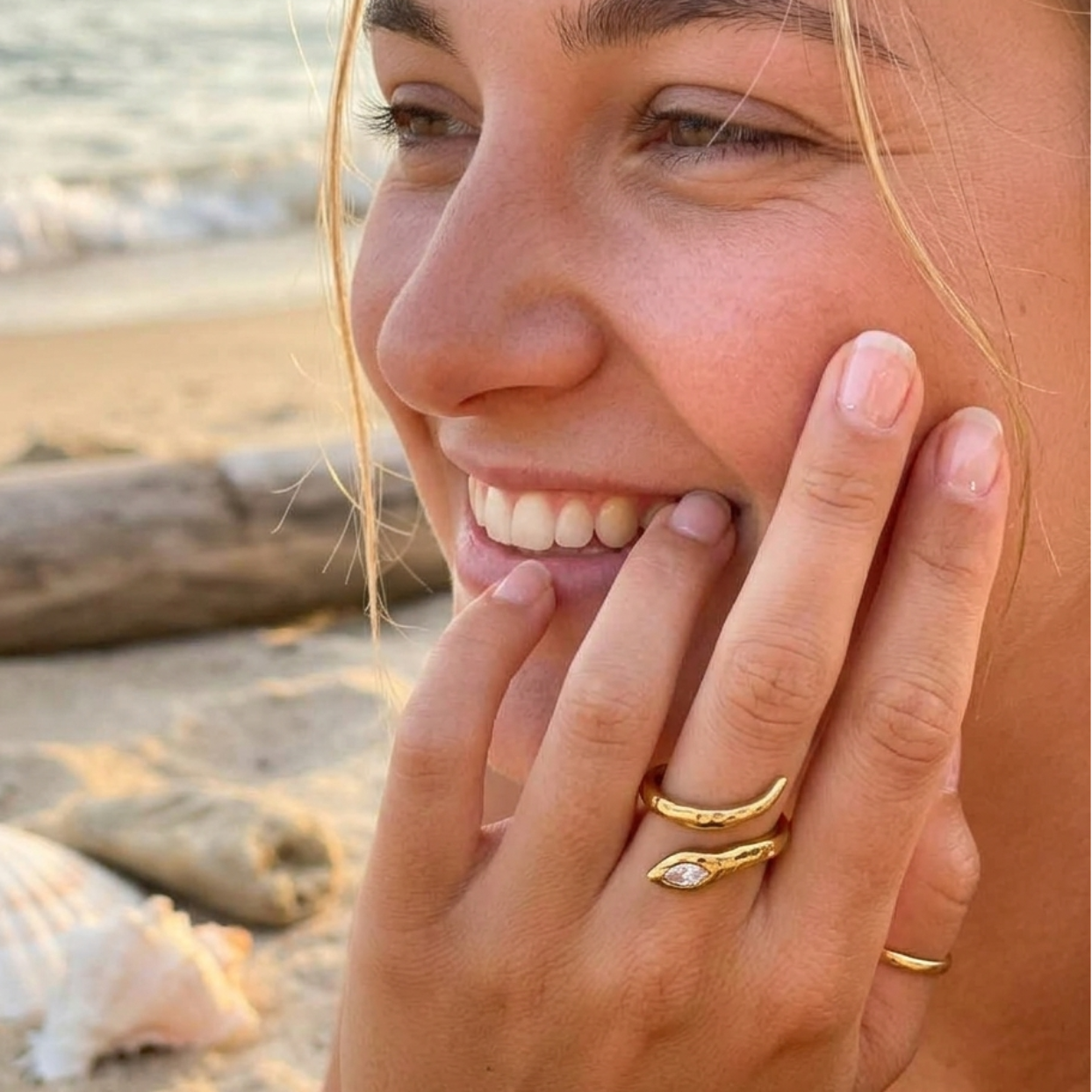 WILD EYES  -   18K GOLD RINGS