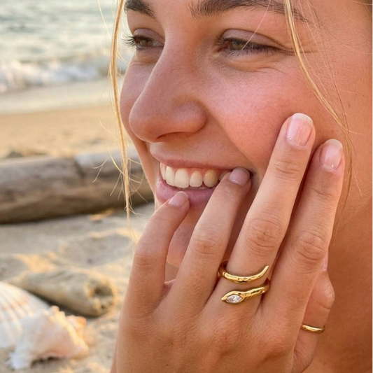WILD EYES  -   18K GOLD RINGS