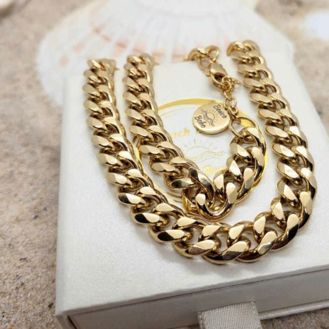 CUBAN GOLDWATERPROOF NECKLACE
