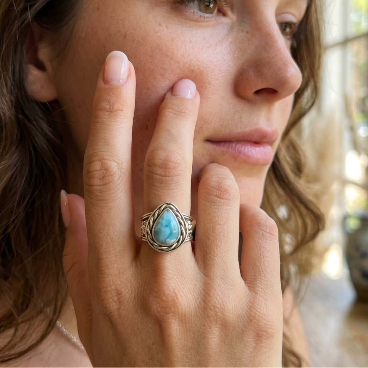 Deep Waters - Larimar 925 Ring