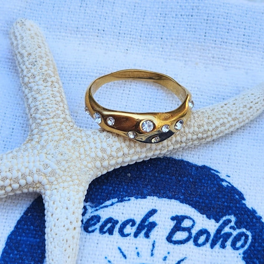 CIEL STARS  - WATERPROOF GOLD RING - Premium Rings from www.beachboho.com.au - Just $50! Shop now at www.beachboho.com.au