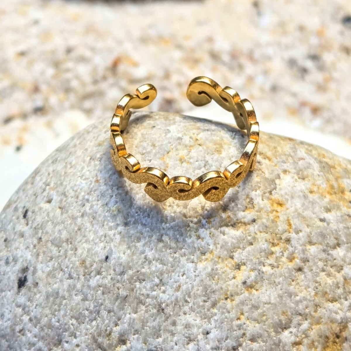 Little Waves - Rose Gold / Gold & Silver Waterproof Toe Rings