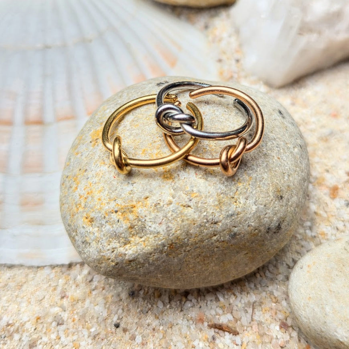 Little Love knots - Rose Gold / Gold & Silver Waterproof Toe Rings