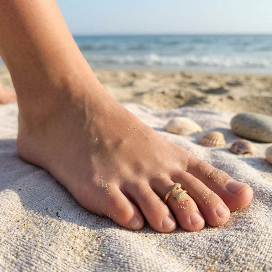 Love Arrow - Rose Gold / Gold & Silver Waterproof Toe Rings