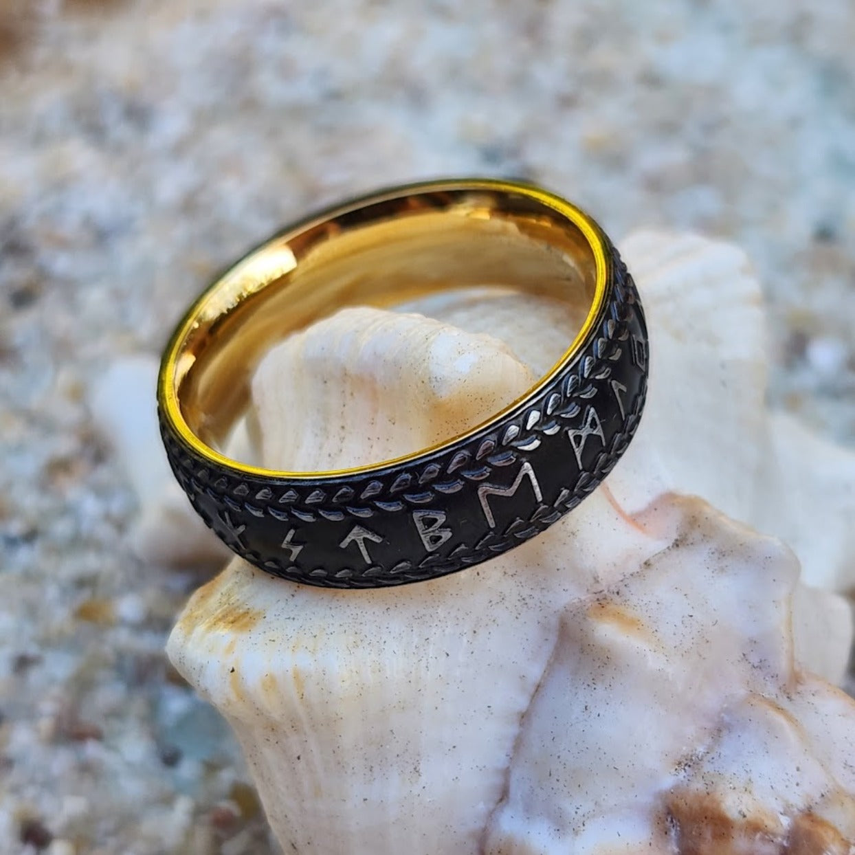 Love Rune Ring Rune wedding rings | Beachweddingtips.com