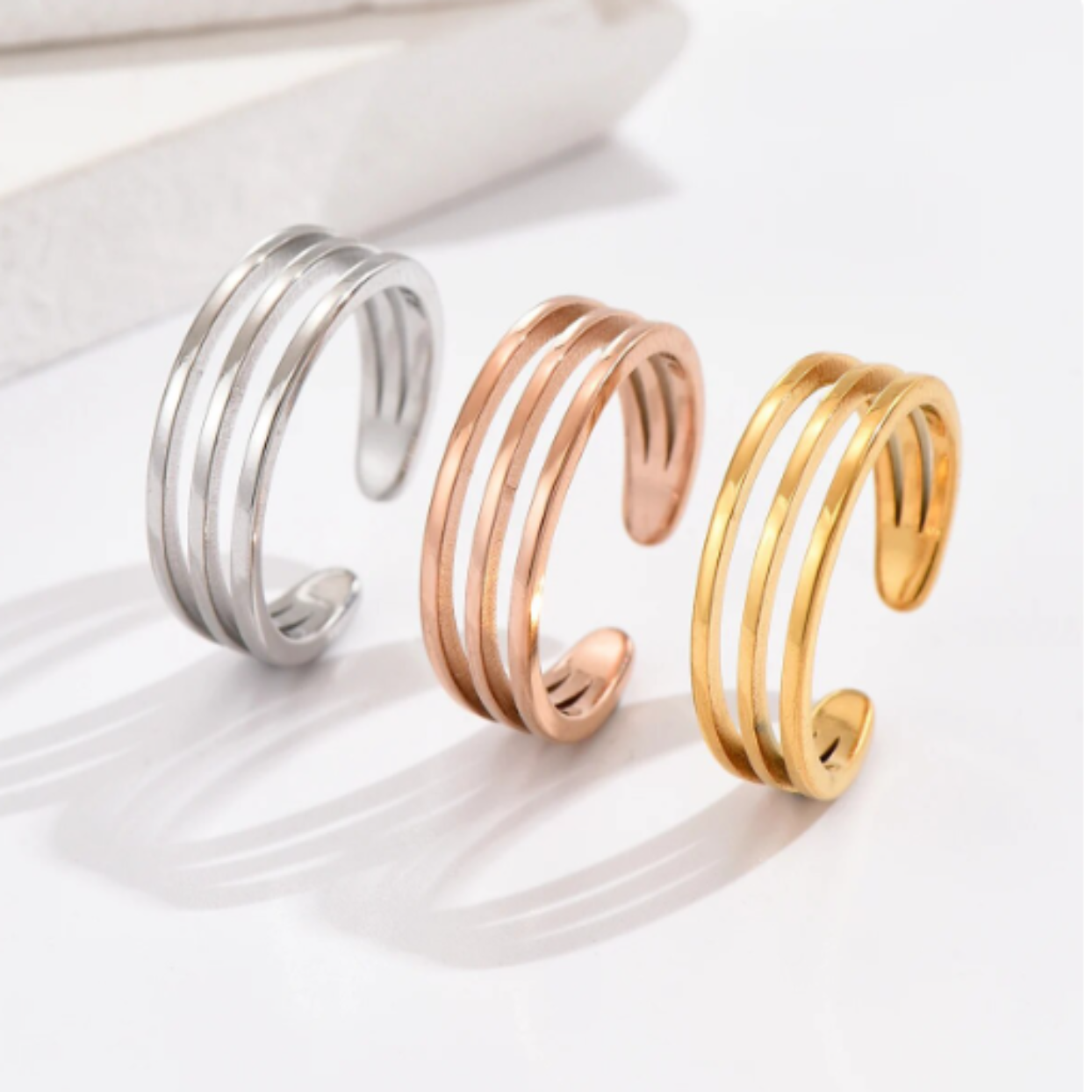 STACK TOE RING  - ROSE GOLD / GOLD & SILVER WATERPROOF TOE RINGS - Premium Rings from www.beachboho.com.au - Just $22! Shop now at www.beachboho.com.au