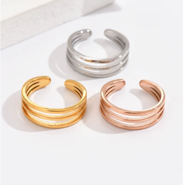 Stack Toe Ring Rose Gold Gold Silver Waterproof Toe Ring